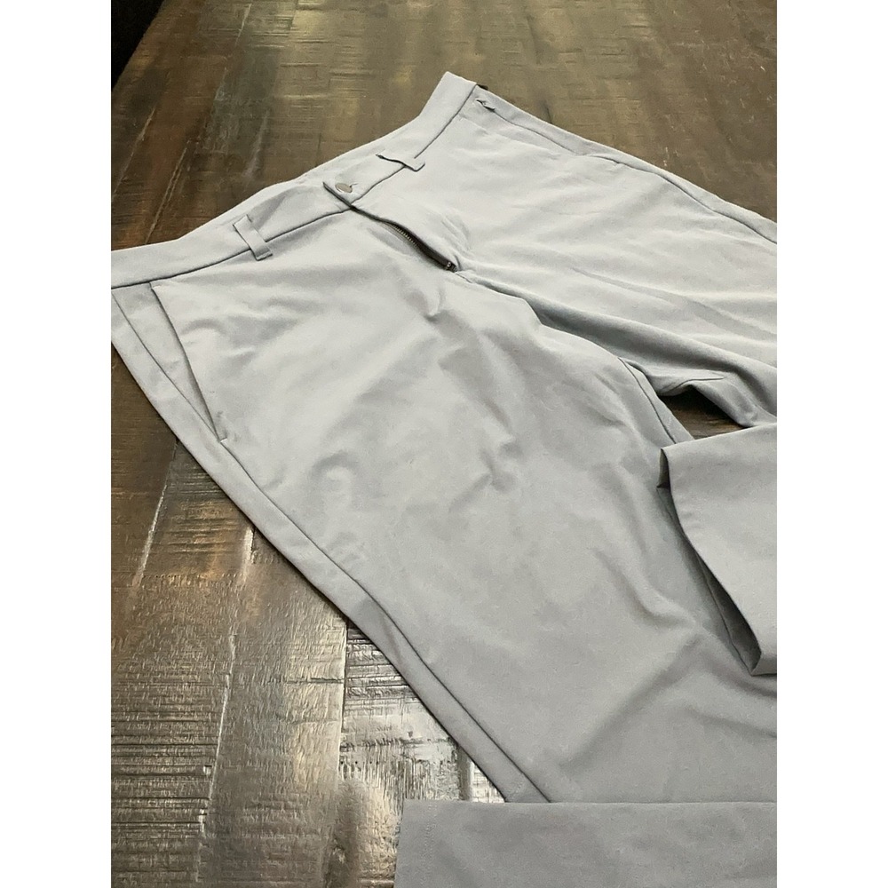 Lululemon Pants Mens 38x33 Gray 100% Polyester Chino Straight Leg Golf Casual